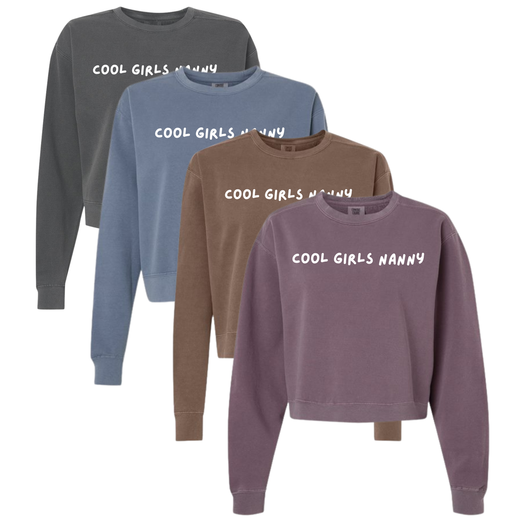 Cool Girls Nanny Mid-Length Crewneck Sweatshirt