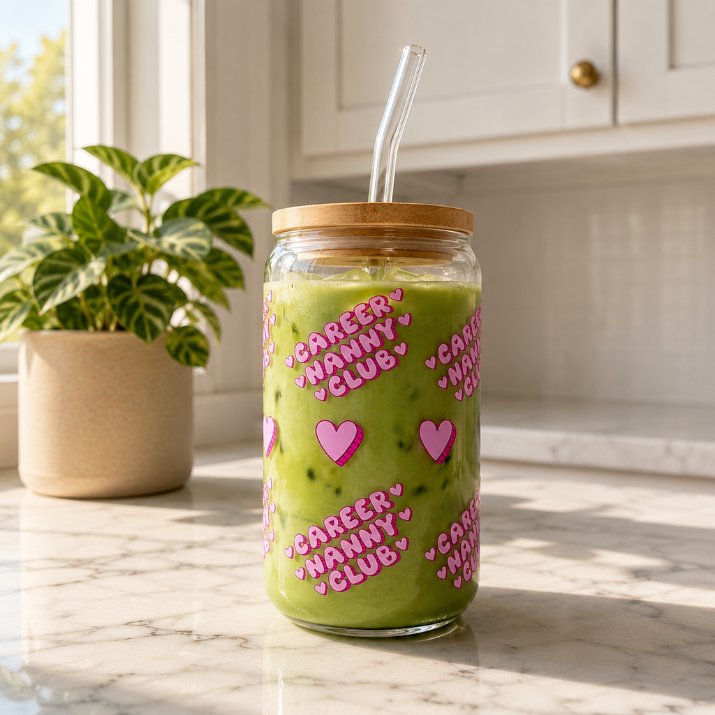 Career Nanny Club Glass Tumbler