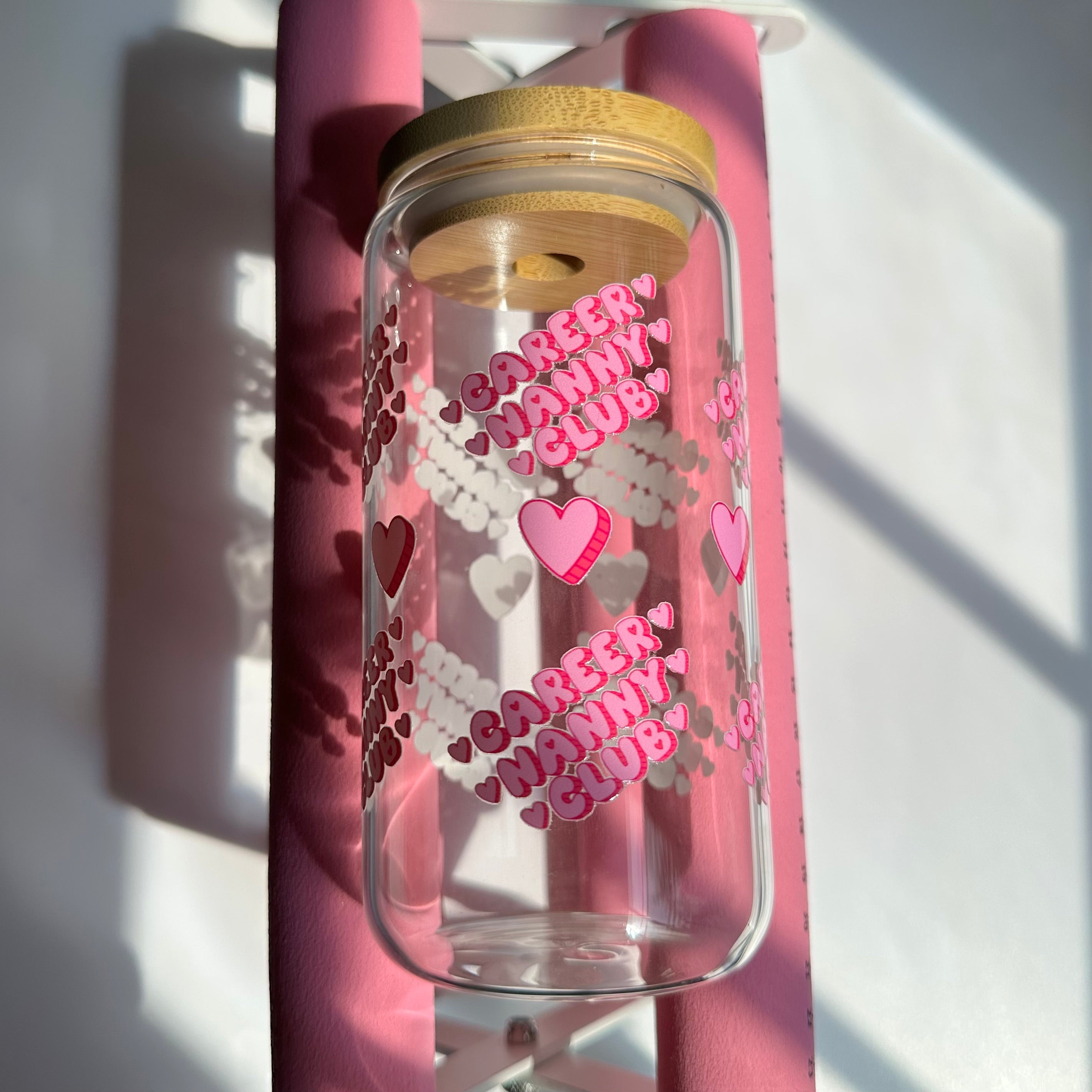 Career Nanny Club Glass Tumbler