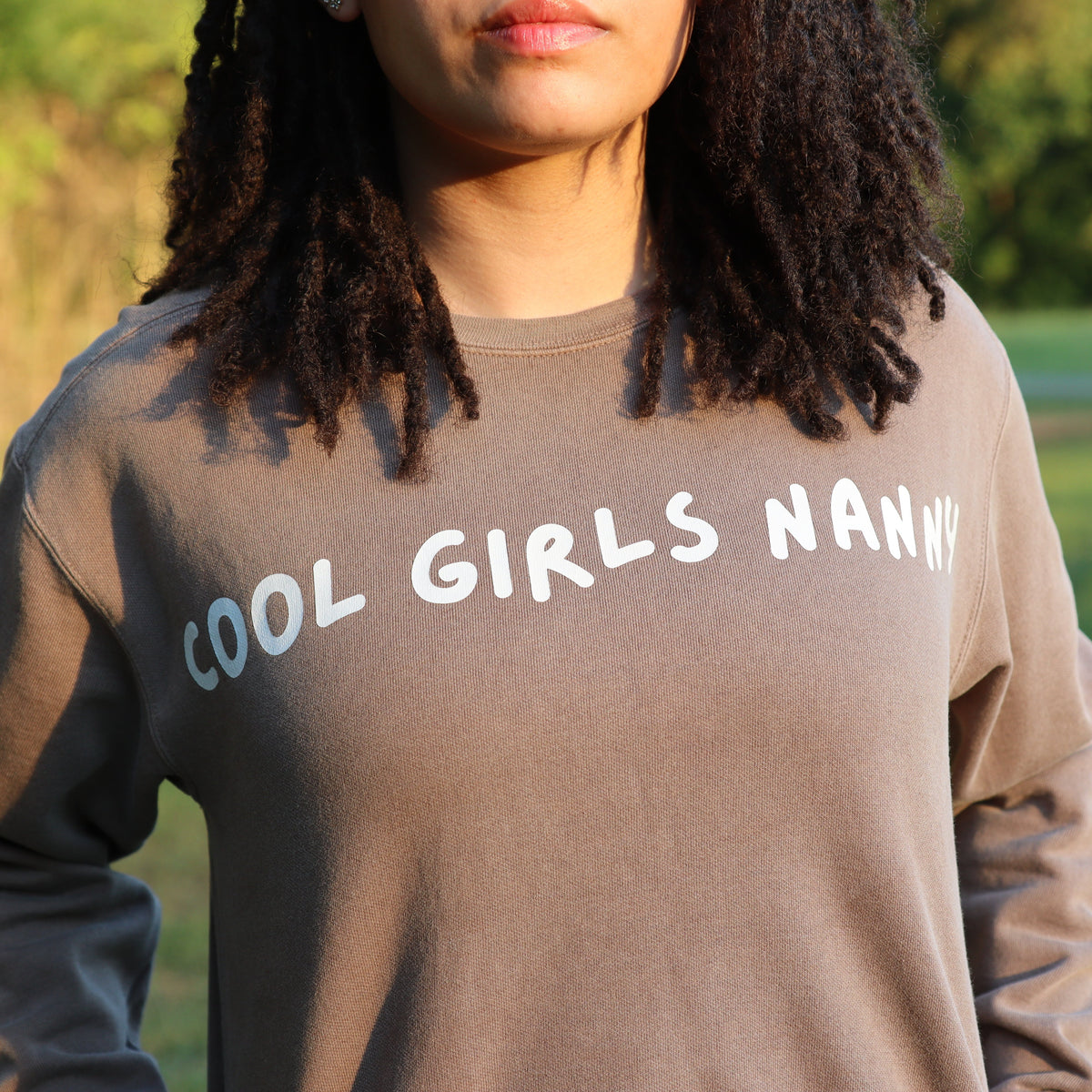 Cool Girls Nanny Mid-Length Crewneck Sweatshirt