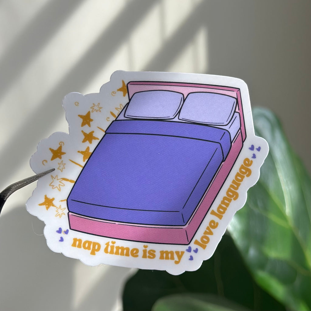Nap Time Is My Love Language Sticker