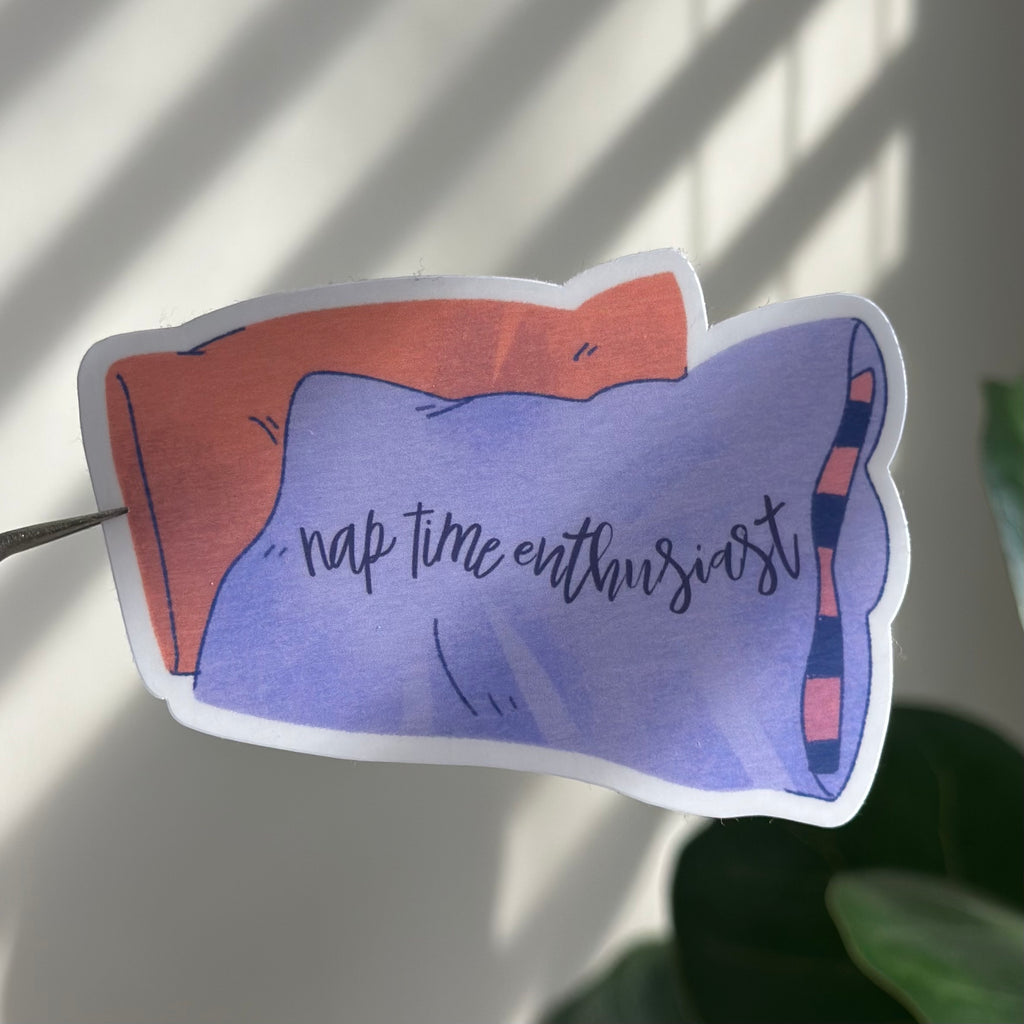 Nap Time Enthusiast Sticker