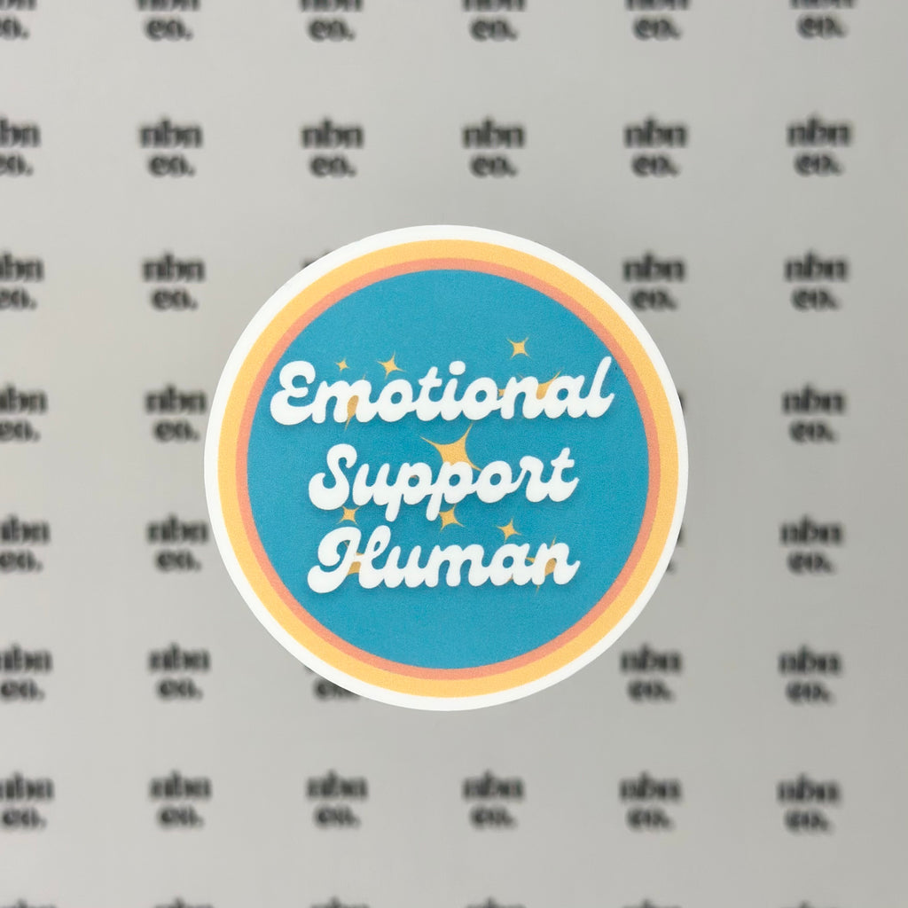 Emotional Support Human Sticker