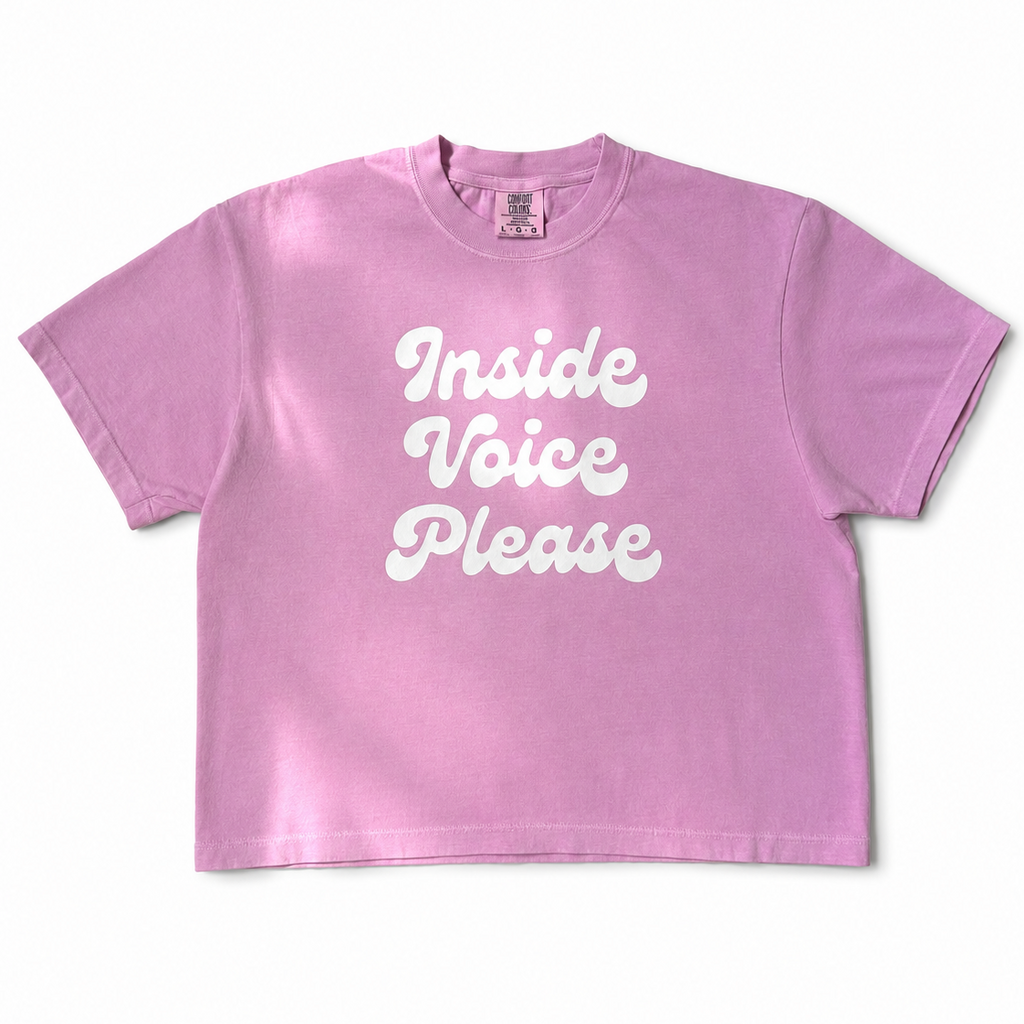 Inside Voice Please Boxy Tee