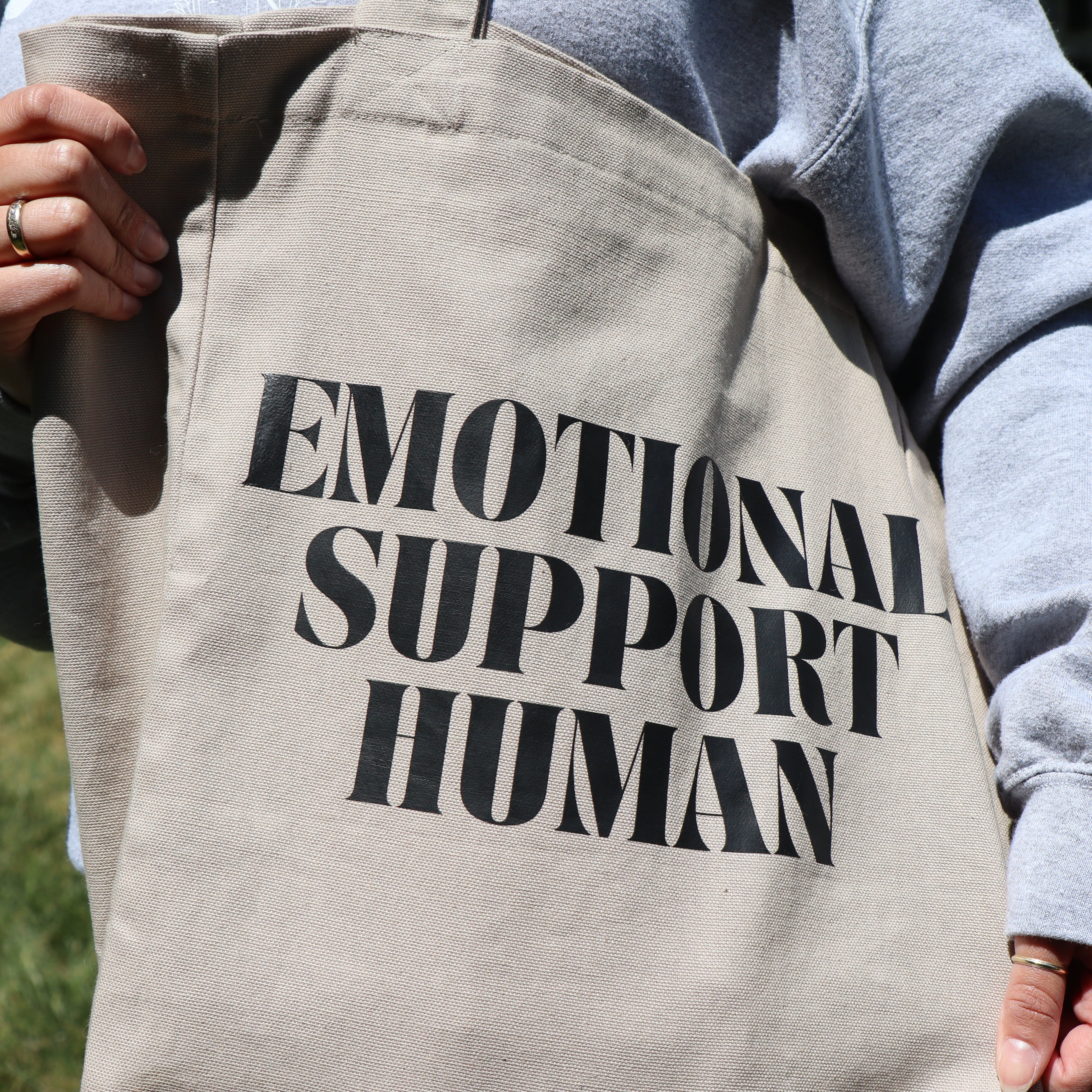 Emotional Support Human Tote